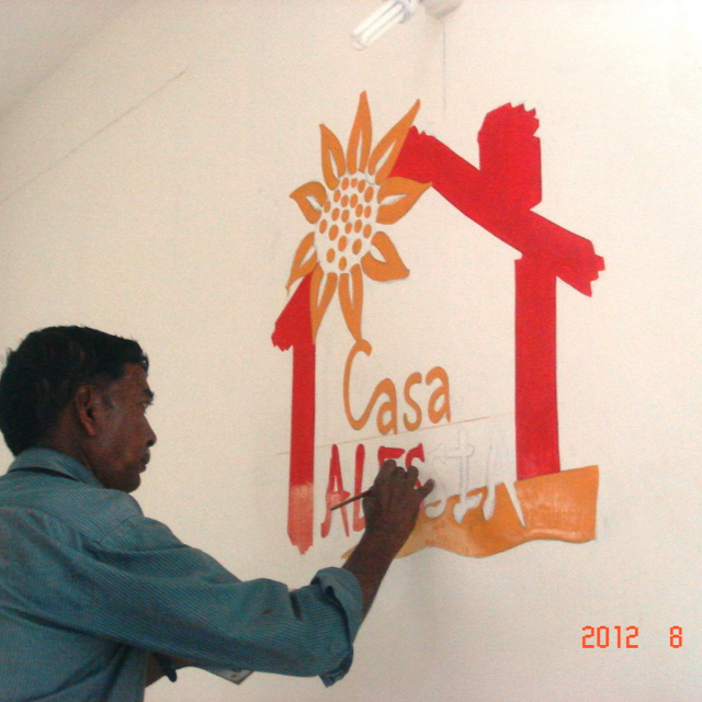 Decorazione interna con il logo di Casa Alessia